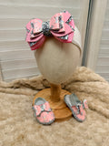 Baby 0 to 3 months set of headband and sandals