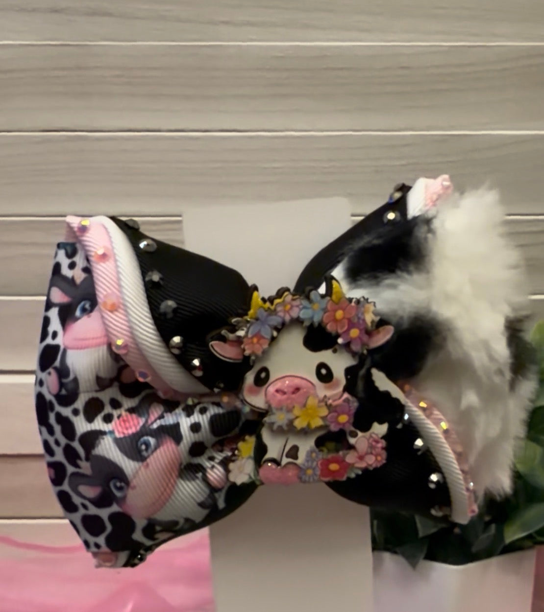 Cowgirl / cow hair bows, Two different style to pick from.