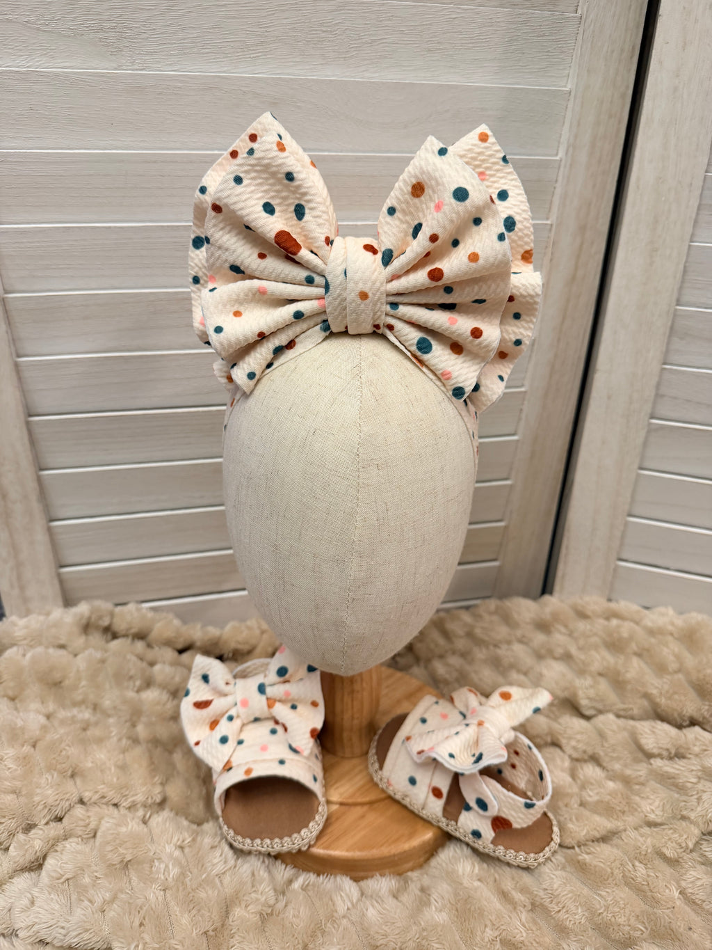 Baby headband and sandals set