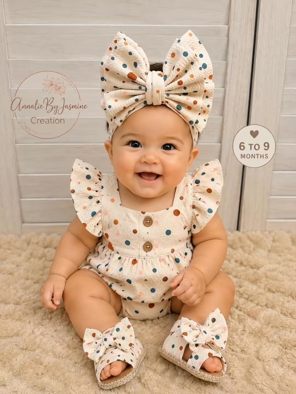 Baby headband and sandals set