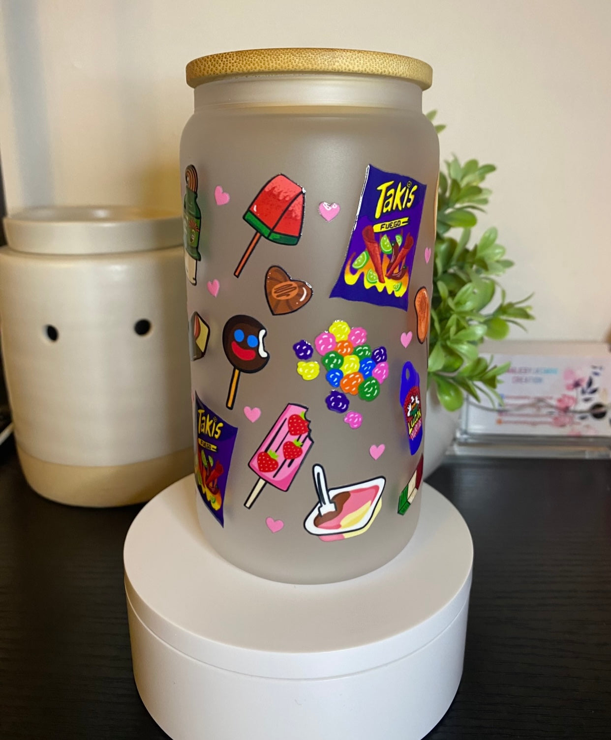 16oz glass cup