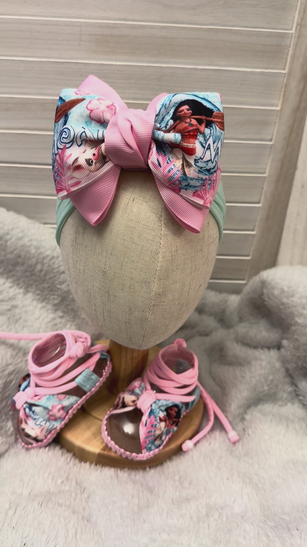 Moana, baby headband and sandals